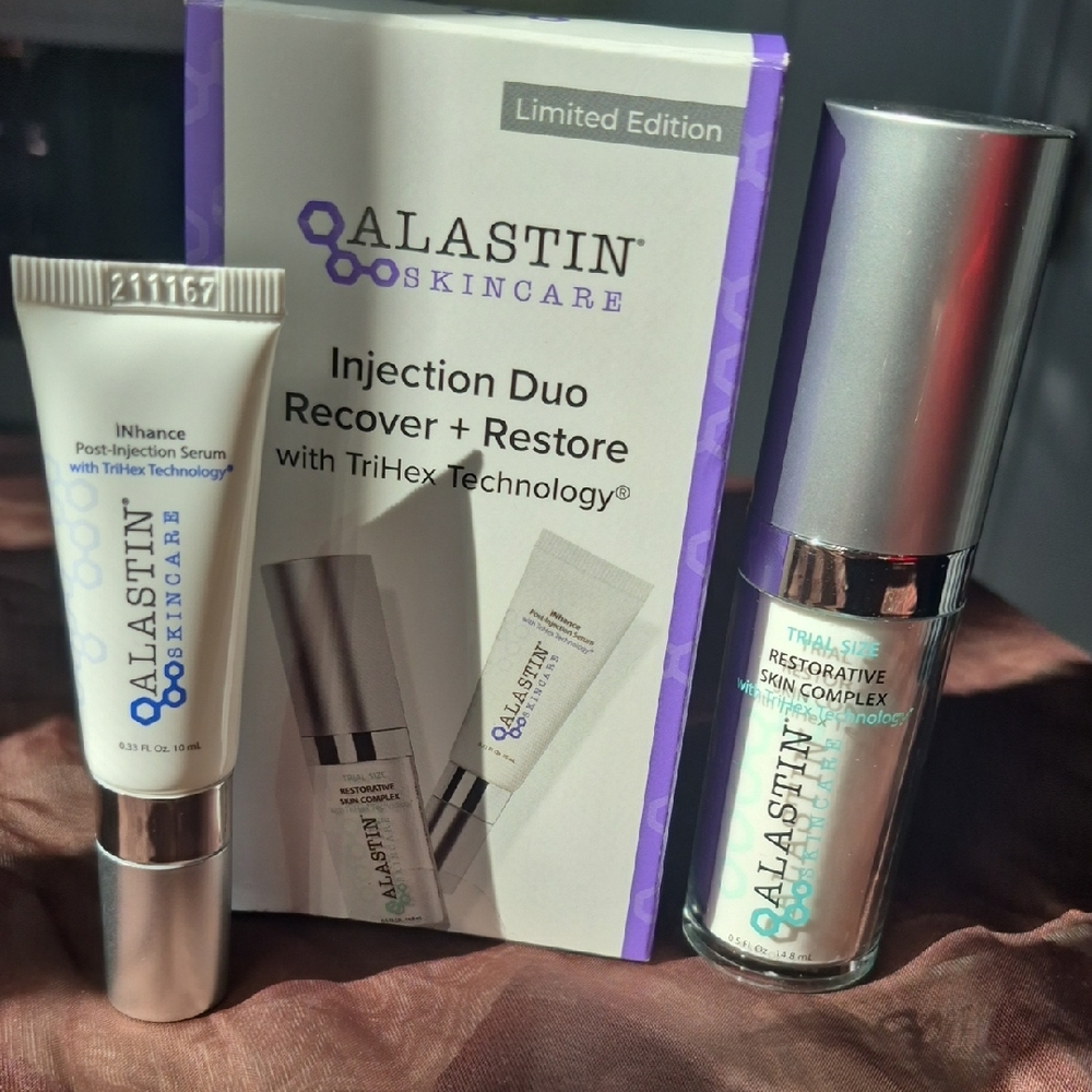 Alastin Skincare Restorative Serum & Complex Set - White and Purple